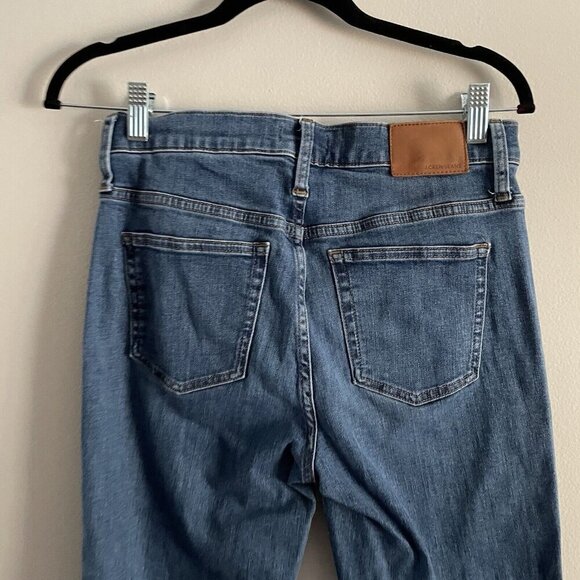 J.Crew Women 27 Denim Raw Hem High-Rise Button Fly Vintage Straight Eco Jean - Picture 8 of 12
